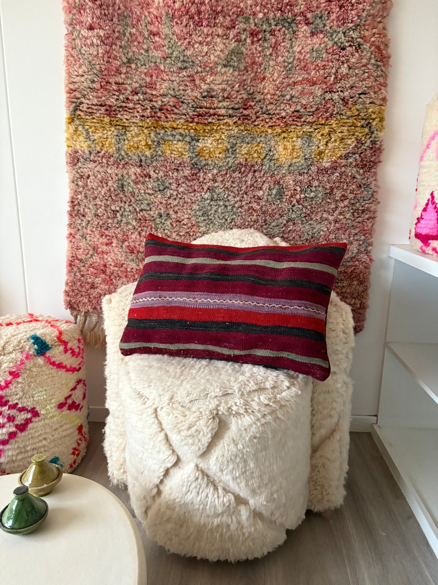Moroccan Wool Cushion - 60x40cm - Tree of Colors