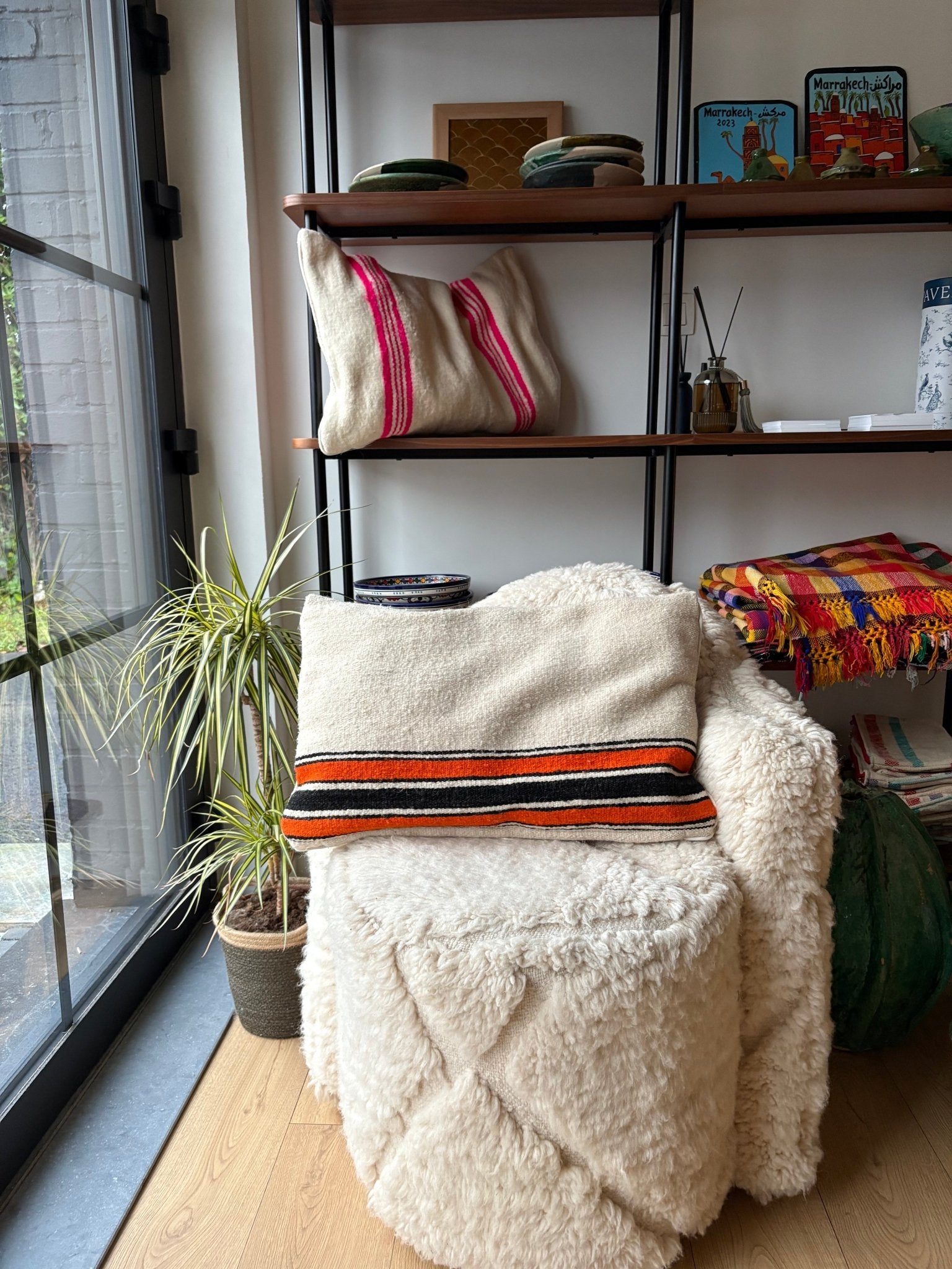 Moroccan Wool Cushion - 60x40cm - Tree of Colors