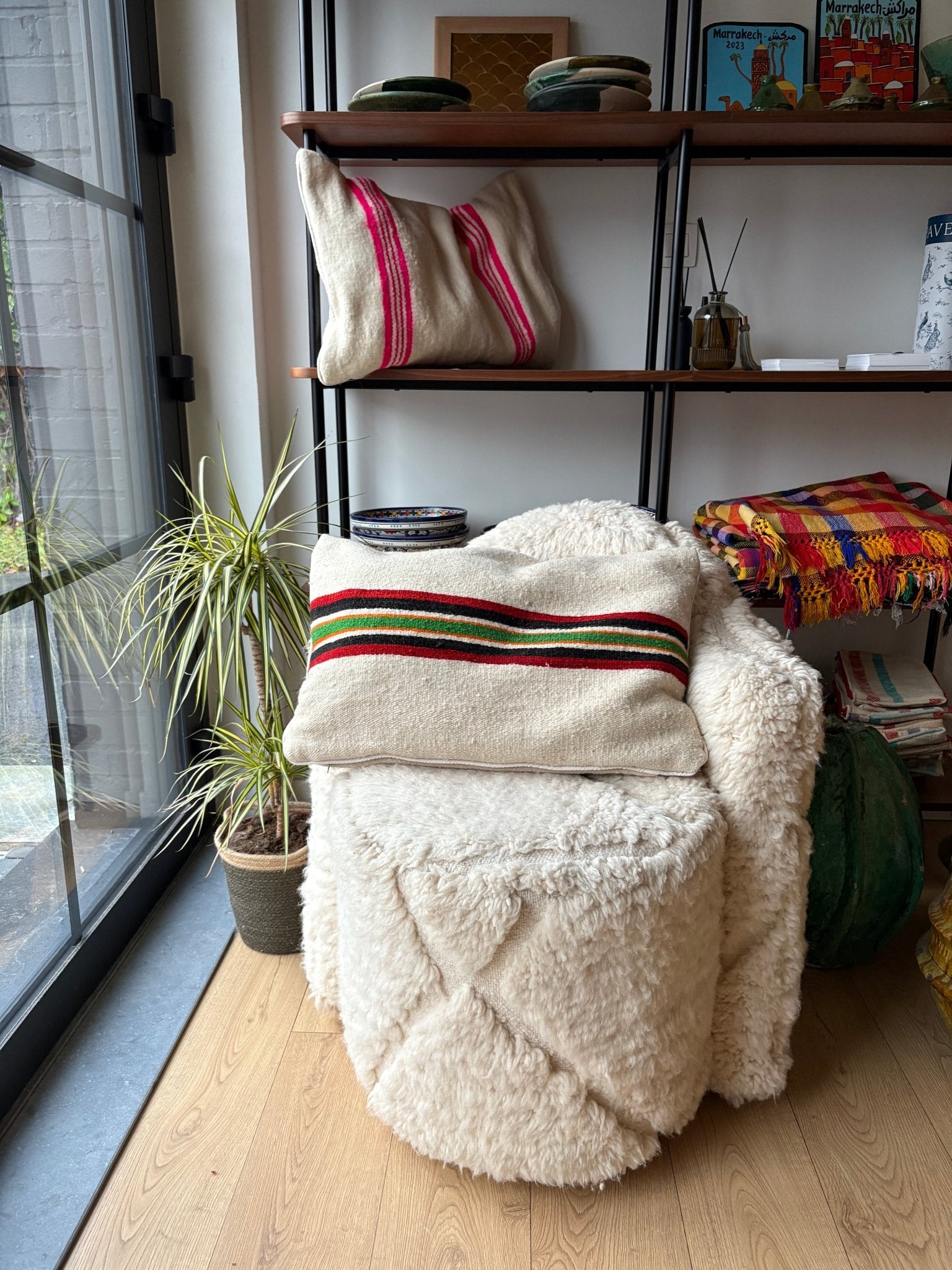 Moroccan Wool Cushion - 60x40cm - Tree of Colors