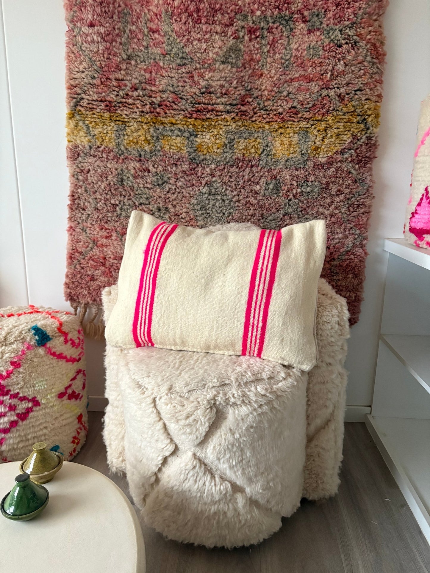 Moroccan Wool Cushion - 60x40cm - Tree of Colors