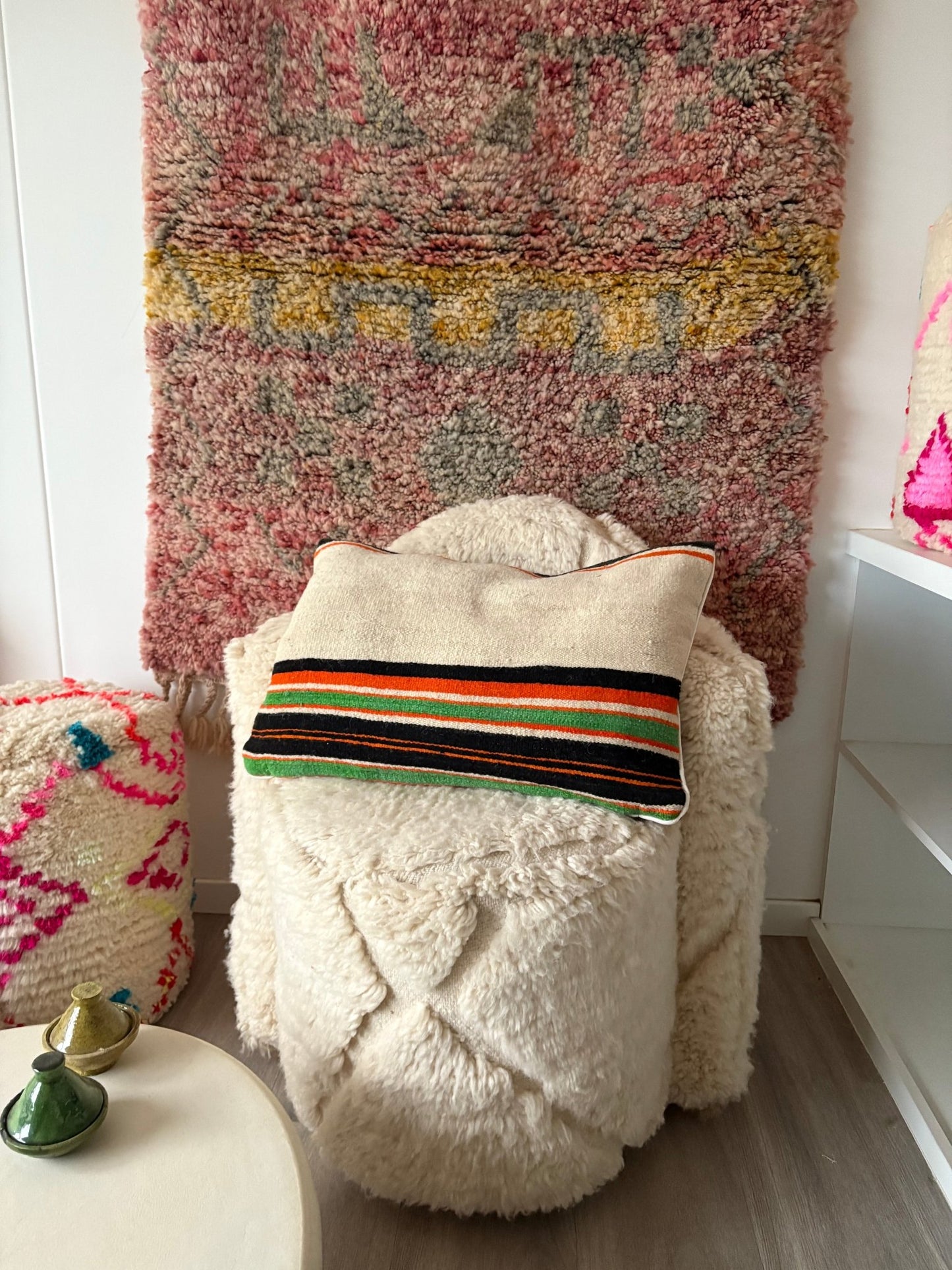Moroccan Wool Cushion - 60x40cm - Tree of Colors