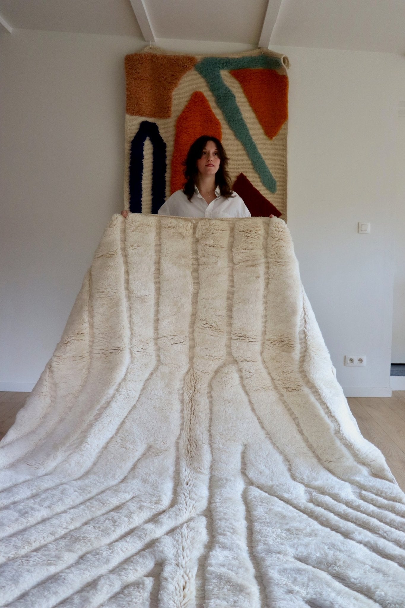 Mrirt Moroccan Rug (1068) 293x201cm - Ligthning - Tree of Colors