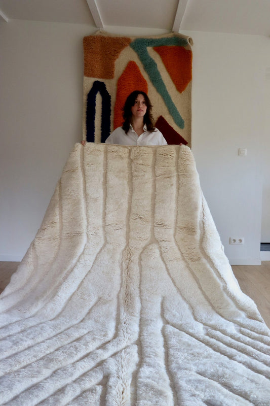 Mrirt Moroccan Rug (1068) 293x201cm - Ligthning - Tree of Colors