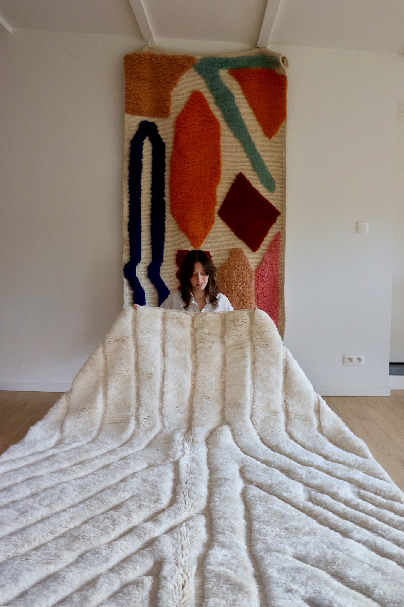 Mrirt Moroccan Rug (1068) 293x201cm - Ligthning - Tree of Colors