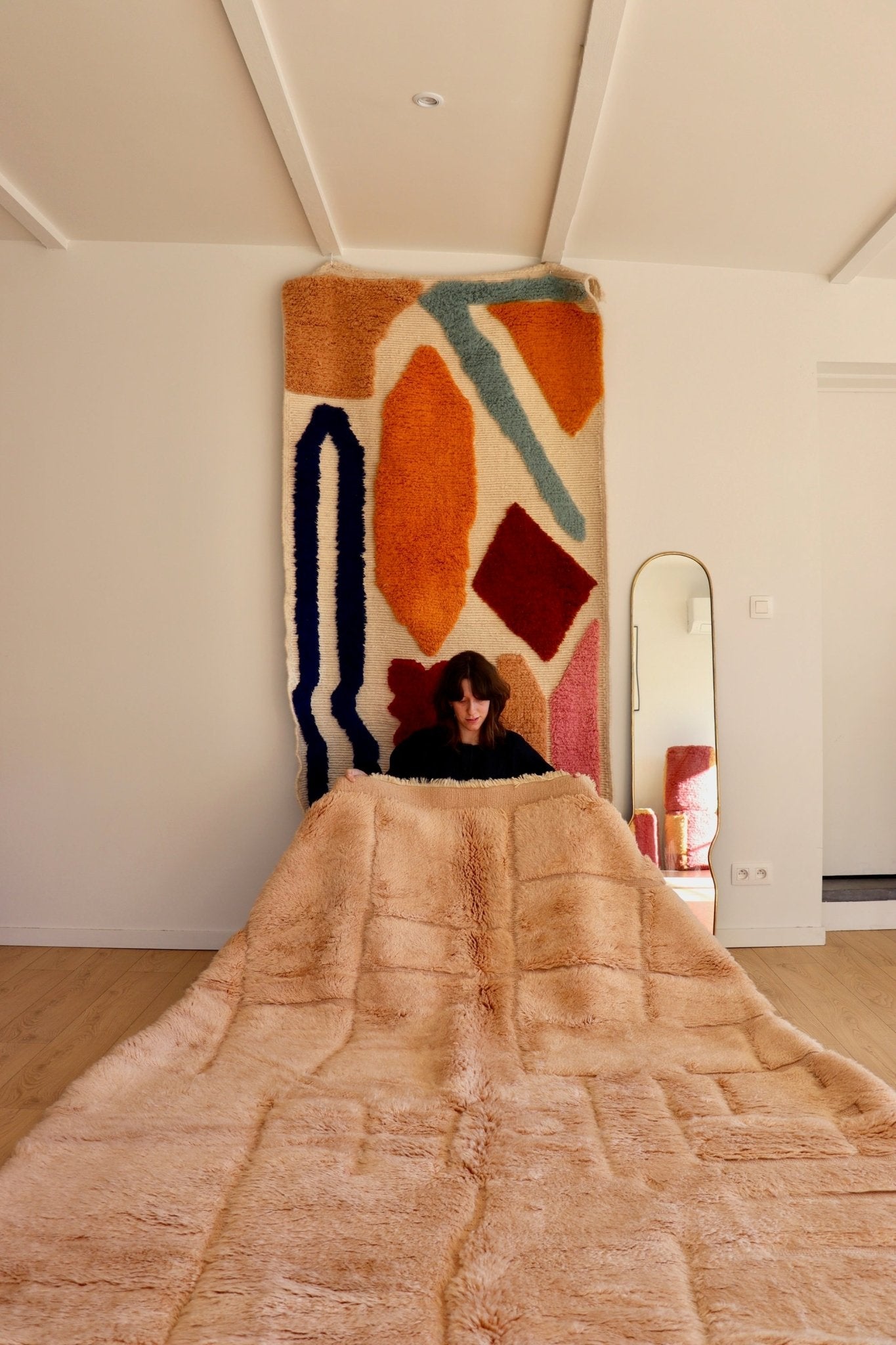 Mrirt Moroccan Rug (1071) 303x211cm - Sunset in Merzouga - Tree of Colors