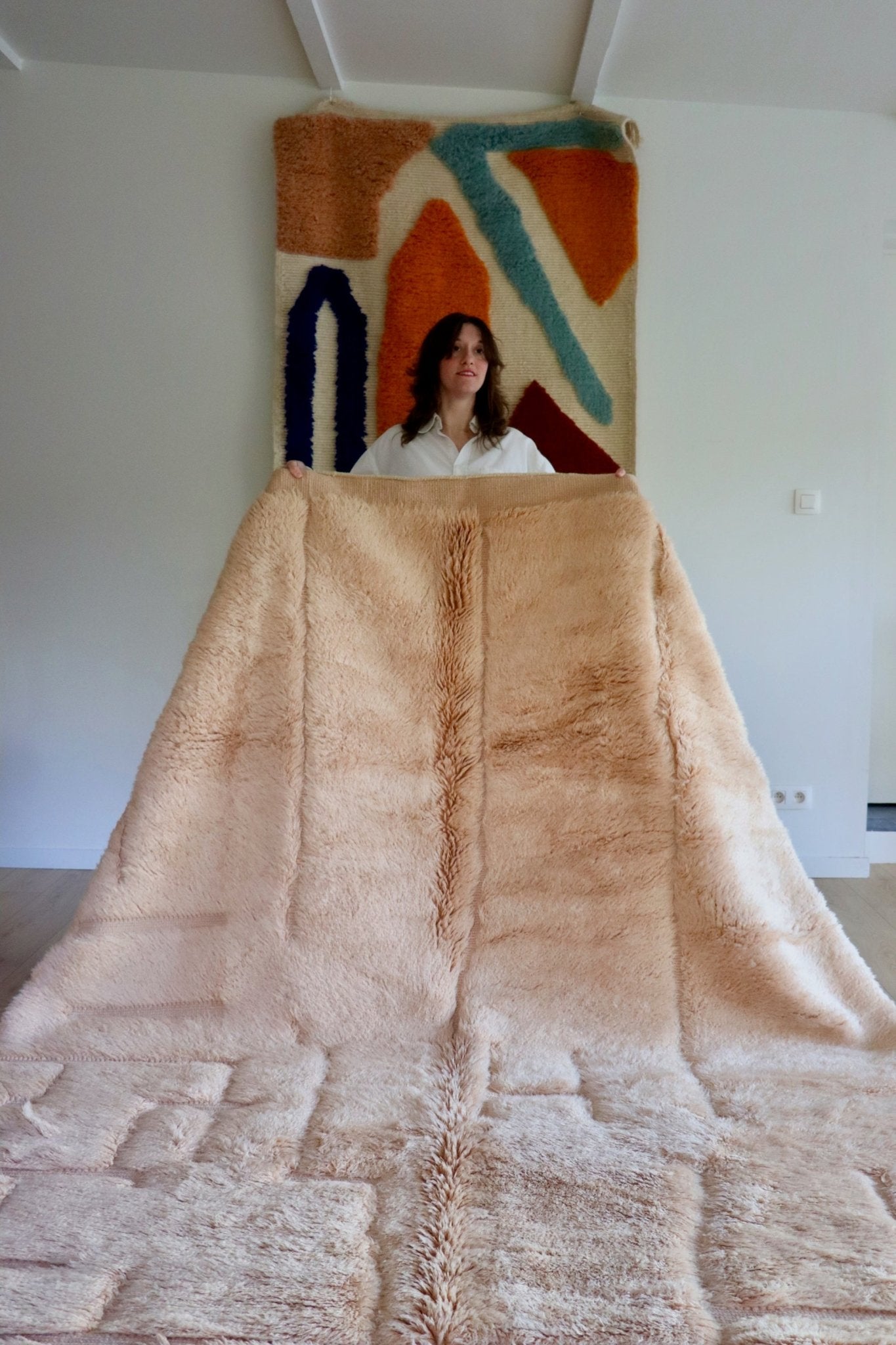 Mrirt Moroccan Rug (1071) 303x211cm - Sunset in Merzouga - Tree of Colors