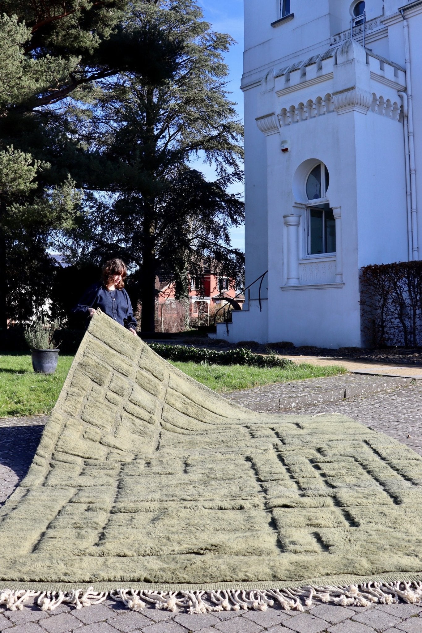 Mrirt Moroccan Rug (1078) 412x292cm - Deep in the Forest - Tree of Colors