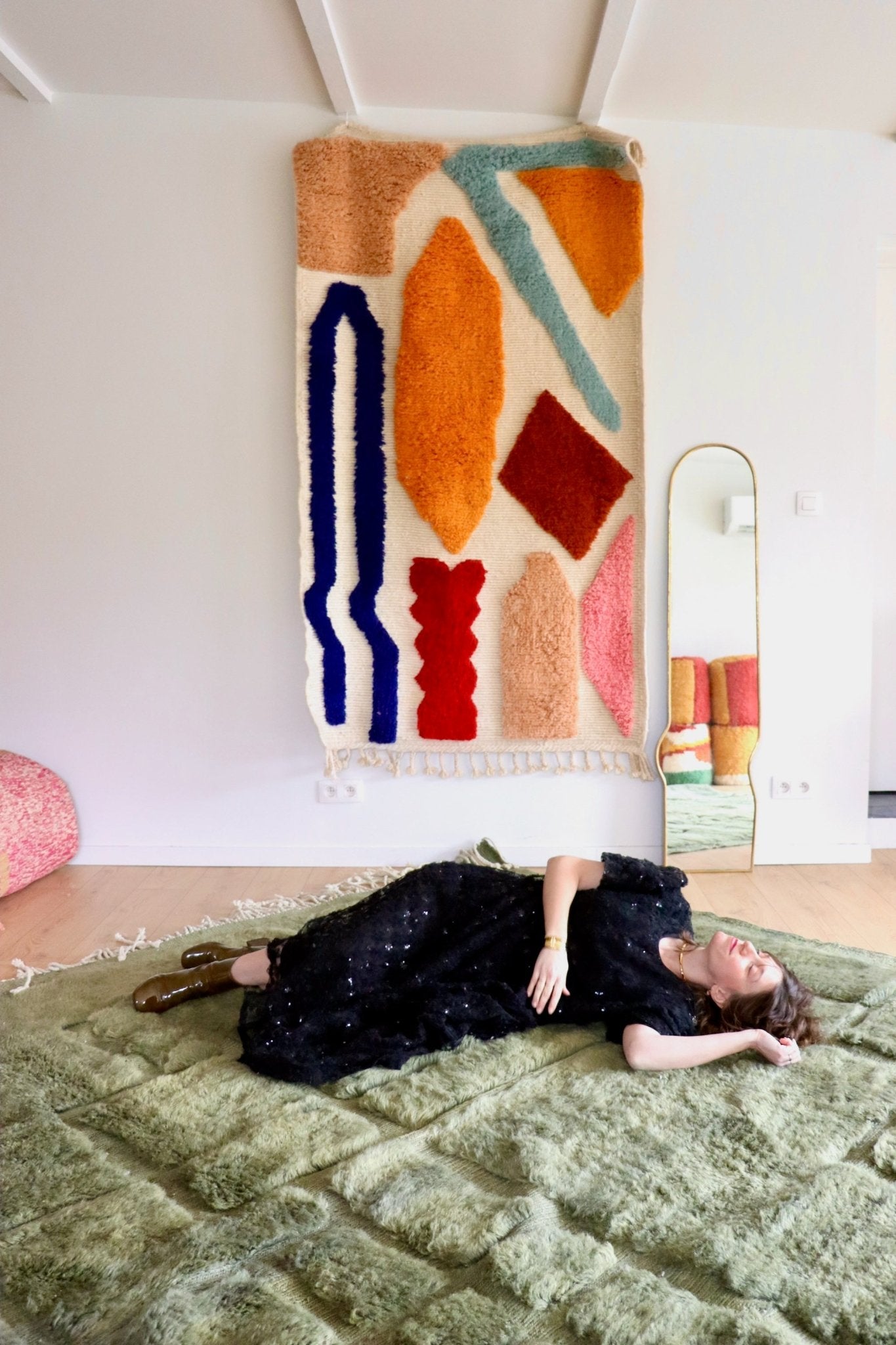 Mrirt Moroccan Rug (1078) 412x292cm - Deep in the Forest - Tree of Colors