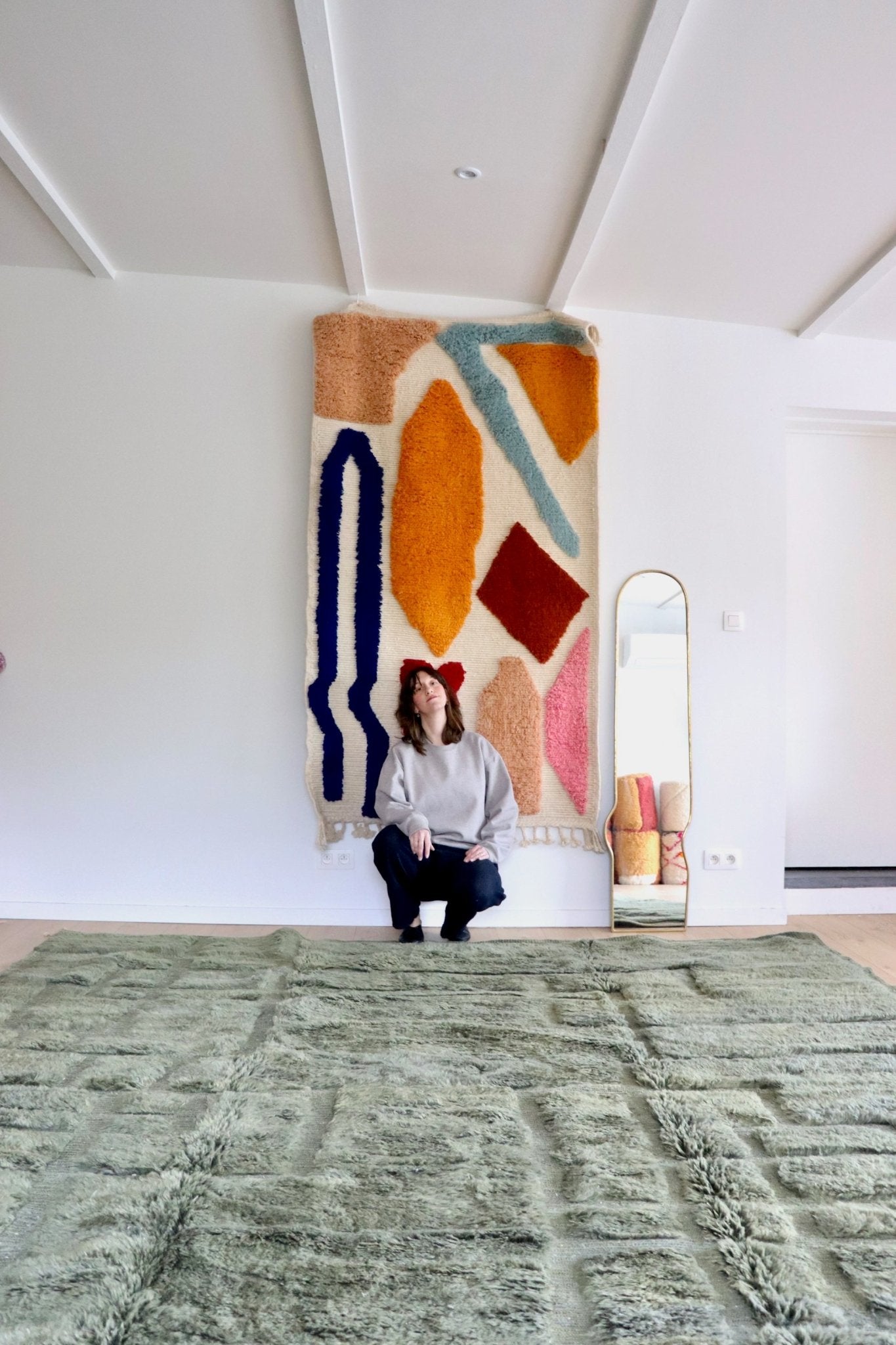 Mrirt Moroccan Rug (1078) 412x292cm - Deep in the Forest - Tree of Colors