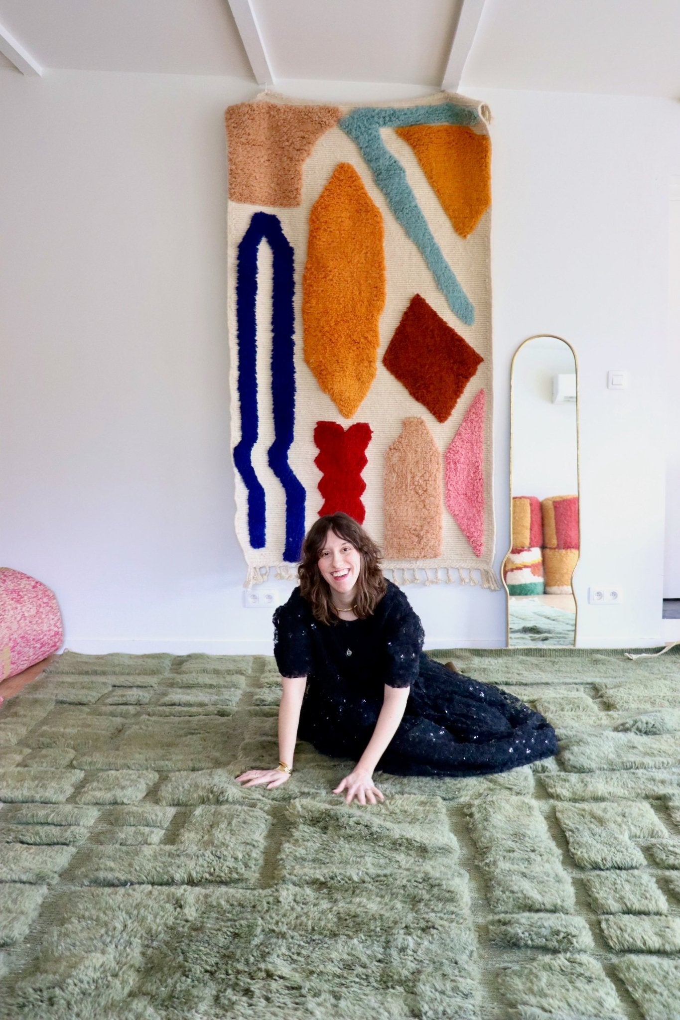 Mrirt Moroccan Rug (1078) 412x292cm - Deep in the Forest - Tree of Colors