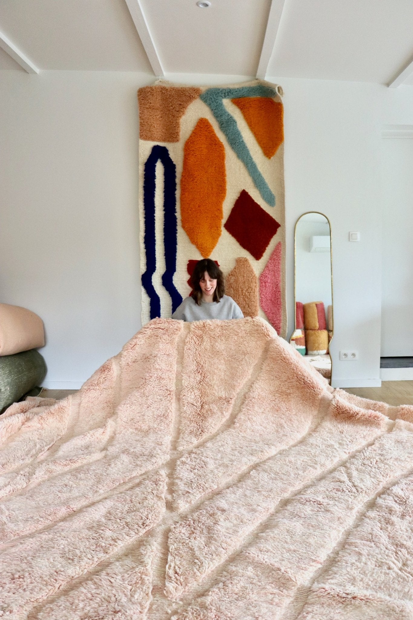 Mrirt Moroccan Rug (1079) 414x352cm - Peace of Mind - Tree of Colors