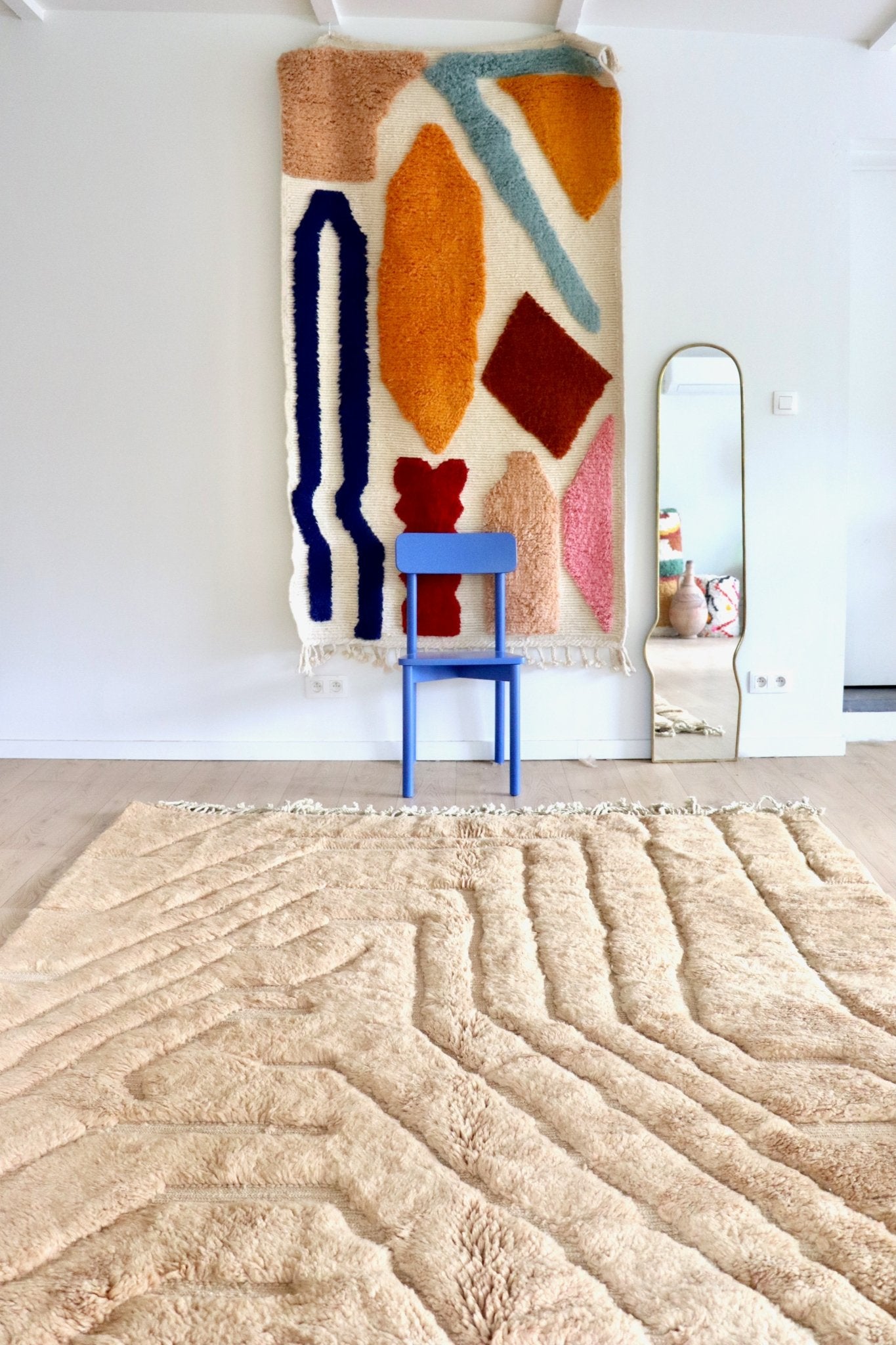 Mrirt Moroccan Rug (1176) 300x215cm - Clay - Tree of Colors