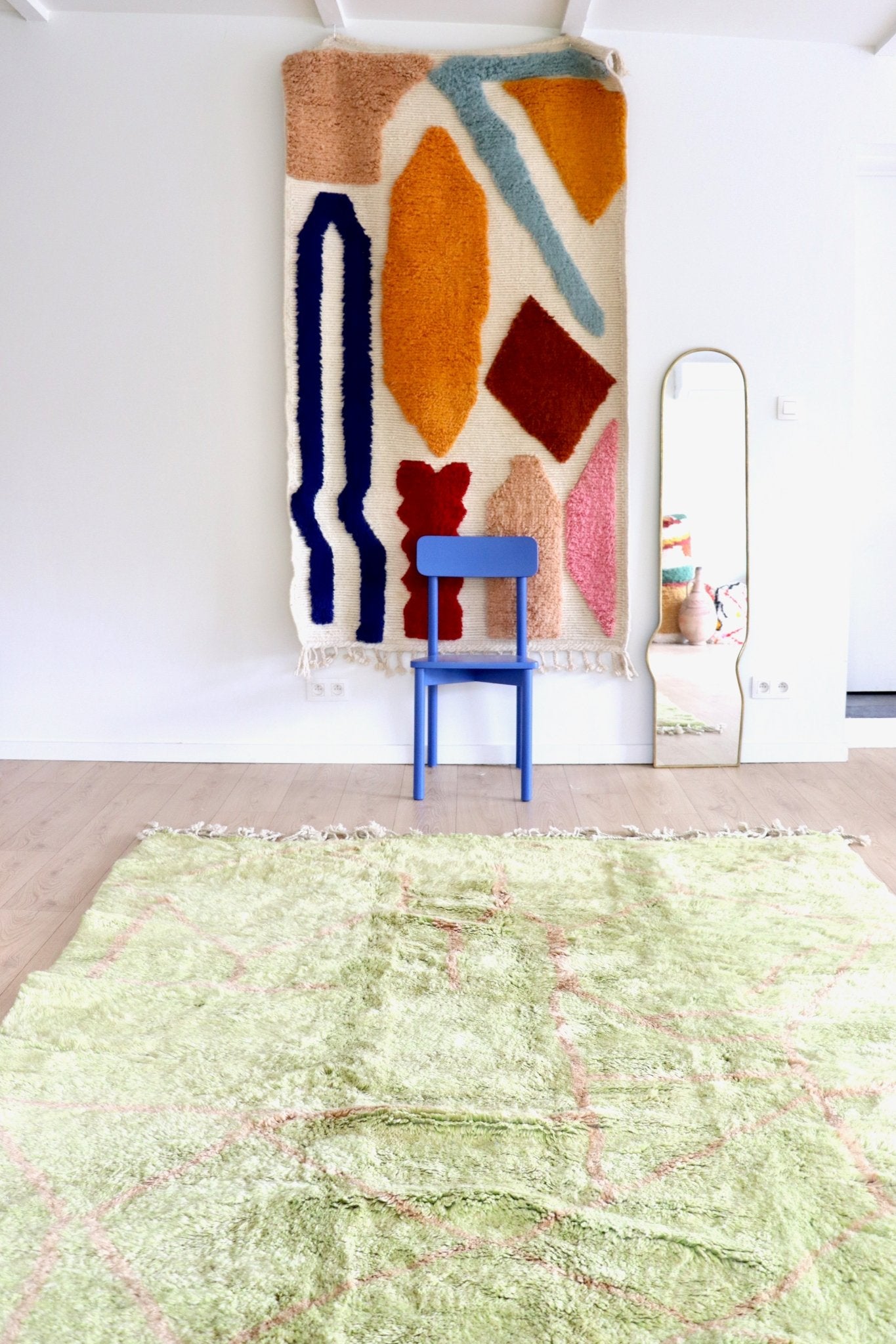 Mrirt Moroccan Rug (1177) 300x201cm - Apple - Tree of Colors