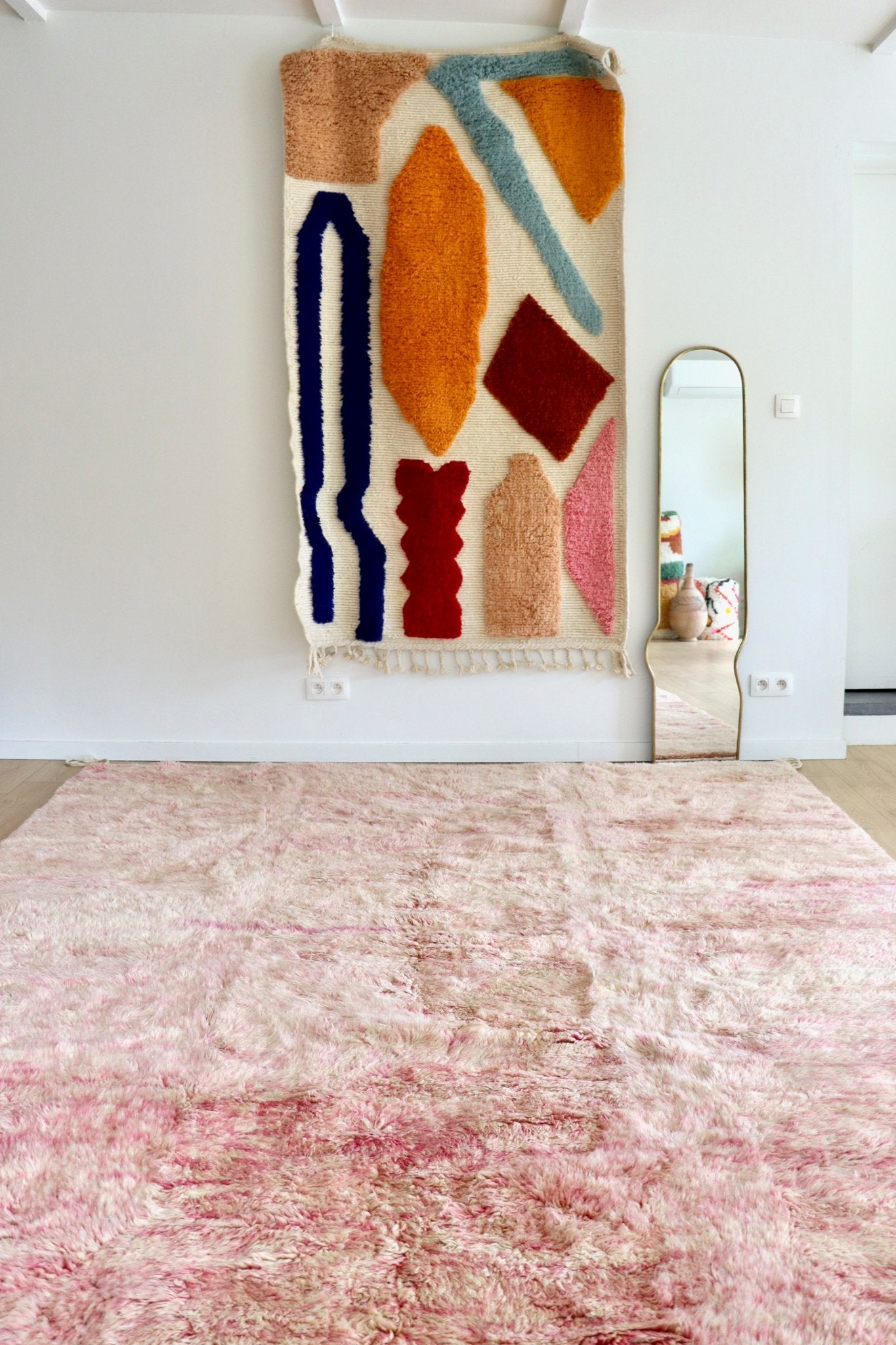 Mrirt Moroccan Rug (1179) 358x250cm - Clouds at Sunset - Tree of Colors