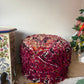 Purple Berber Pouf - Tree of Colors