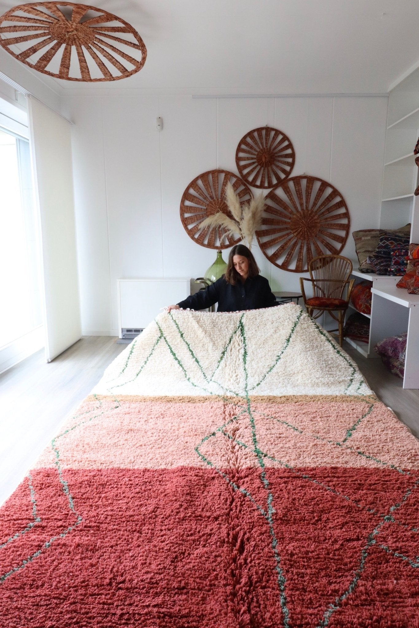 Terracotta Berber Rug made to order (6) - Tree of Colors