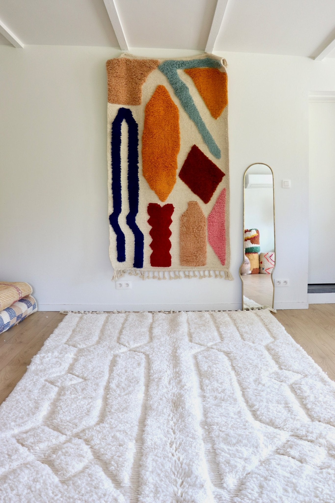 Tree of Colors Design Berber Rug (1131) 294x200cm - Snow - Tree of Colors