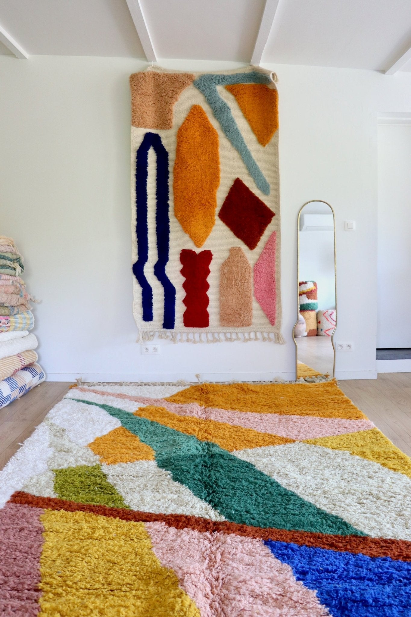 Tree of Colors Design Berber Rug (1134) 315x210cm - Light - Tree of Colors