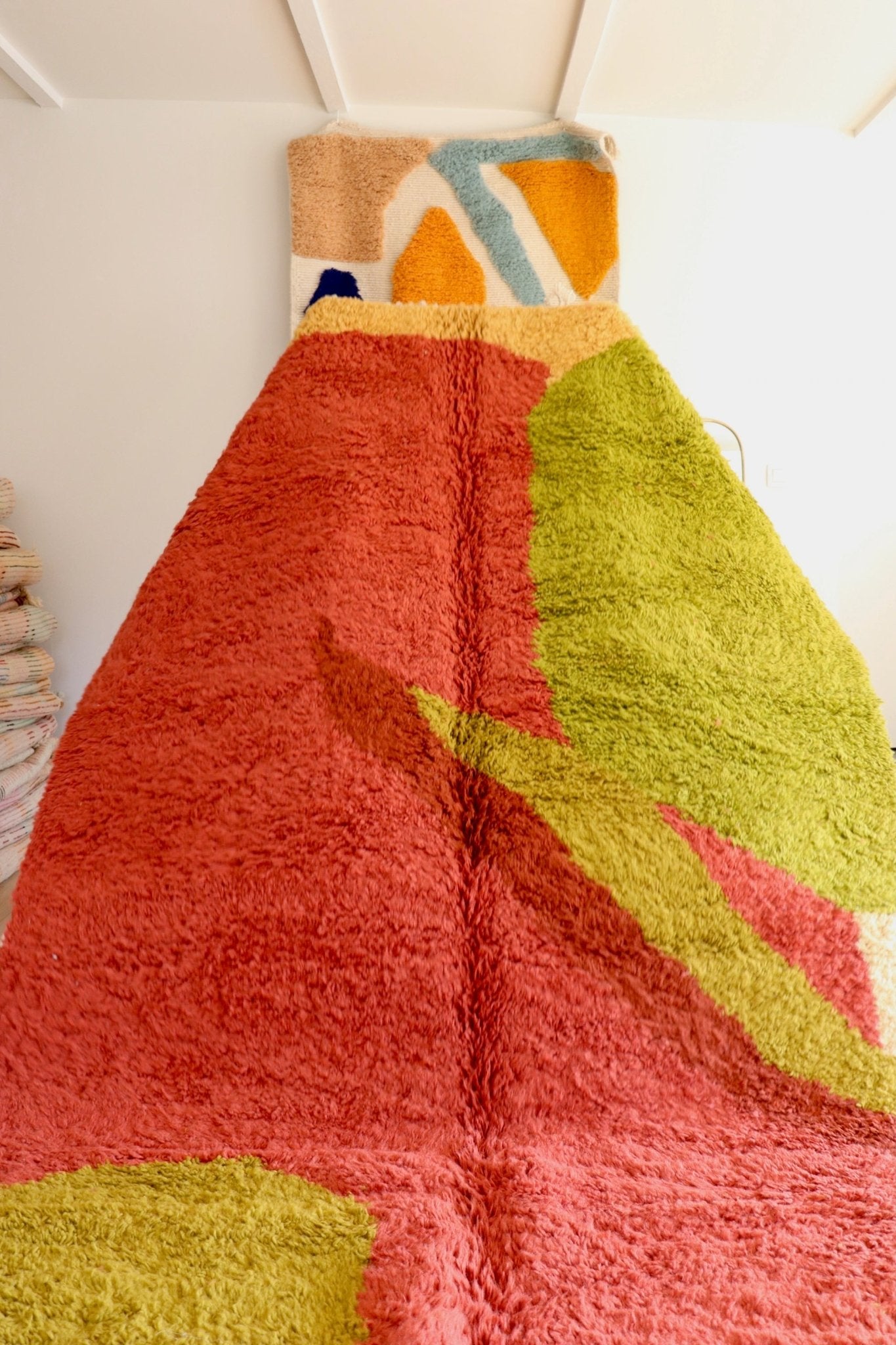 Tree of Colors Design Berber Rug (1136) 300x200cm - Raspberry - Tree of Colors