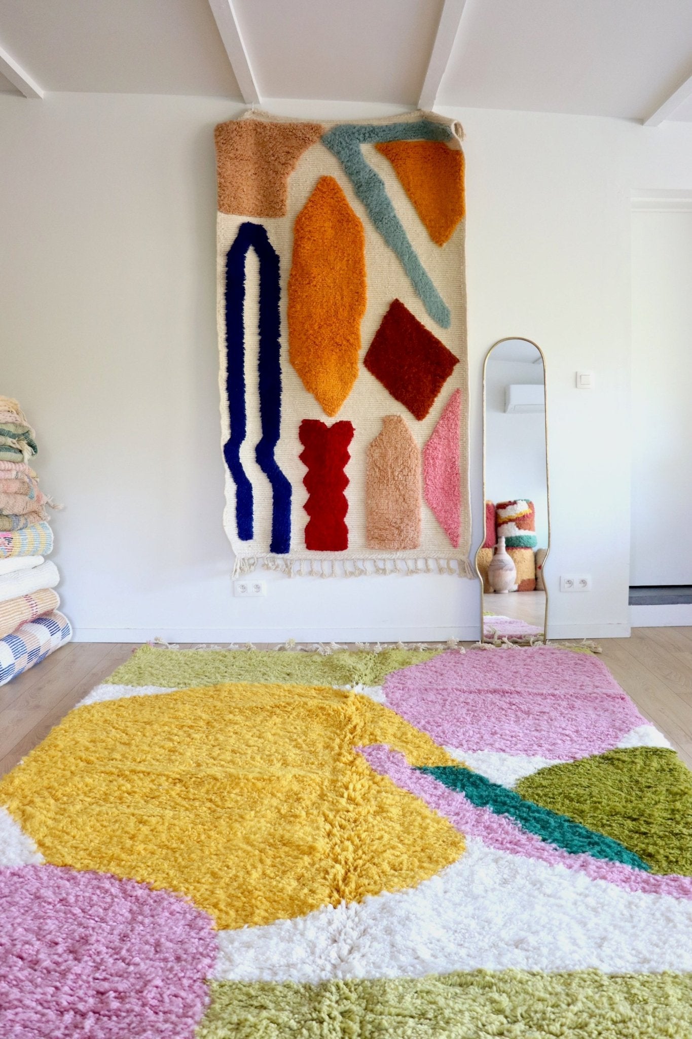 Tree of Colors Design Berber Rug (1137) 294x214cm - Pamplemousse - Tree of Colors