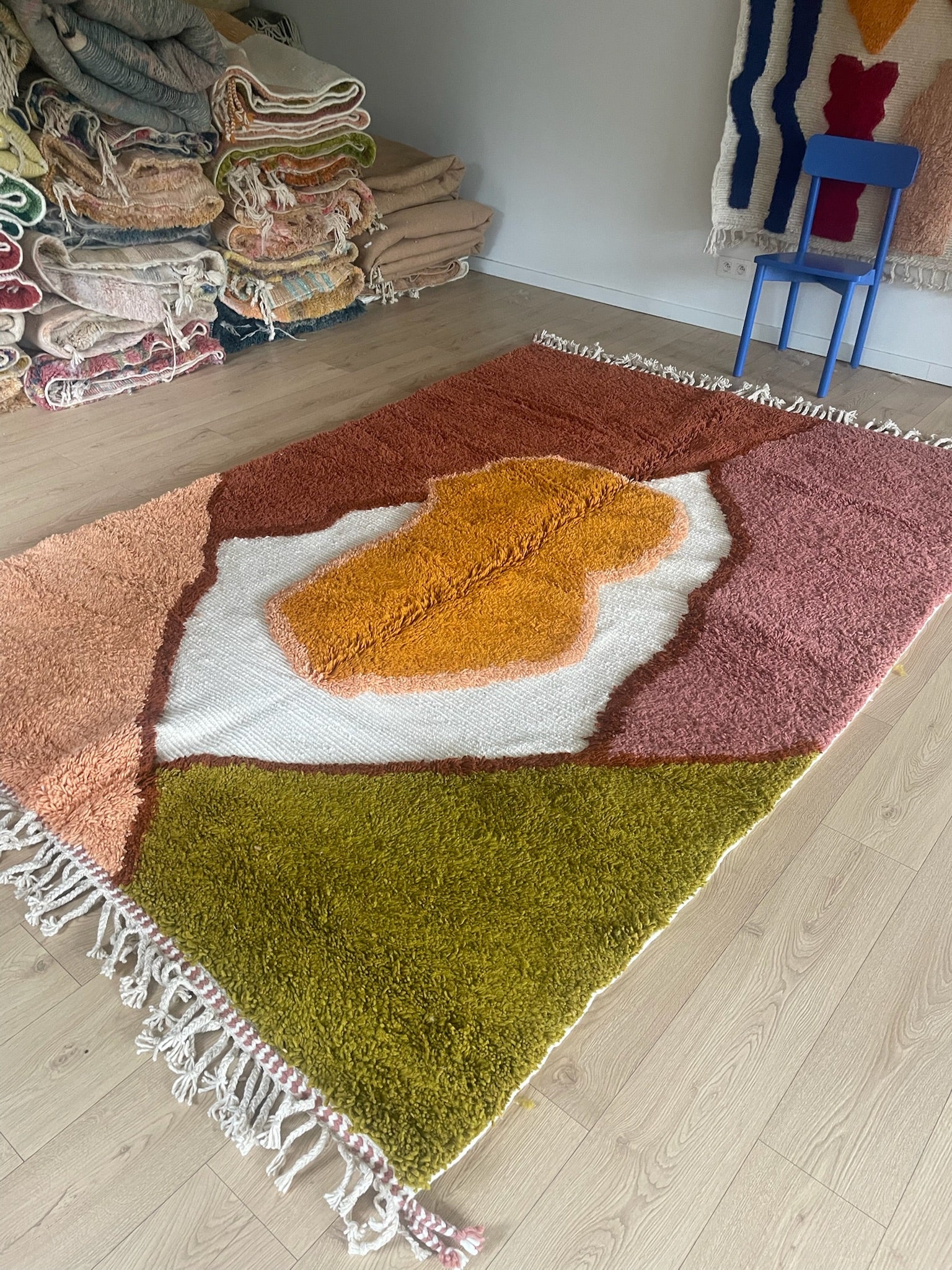 Tree of Colors Design Berber Rug (1181) 298x200cm - Breakfast - Tree of Colors