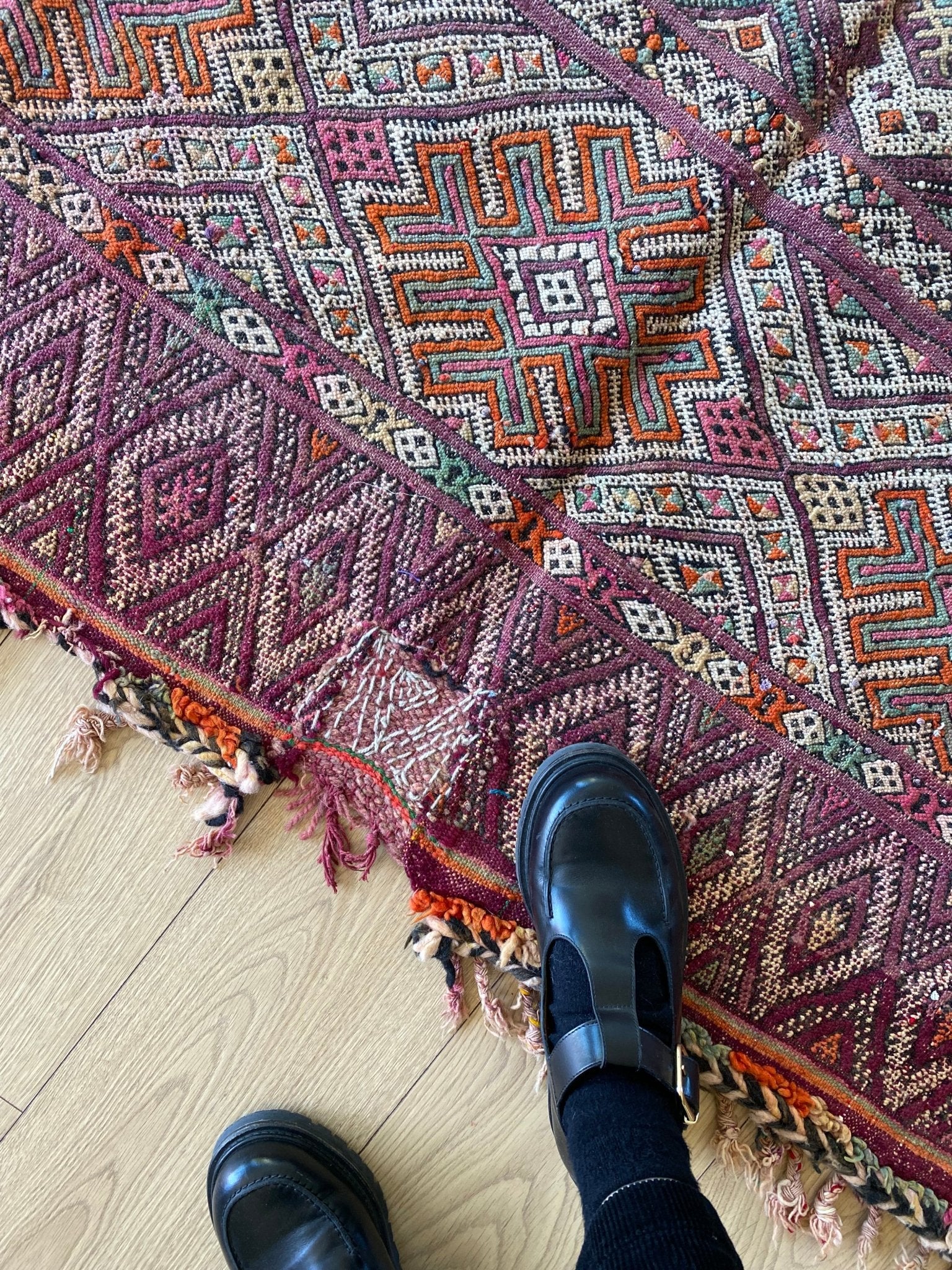 Vintage Berber Kilim Rug (841) 330x160cm - Tree of Colors