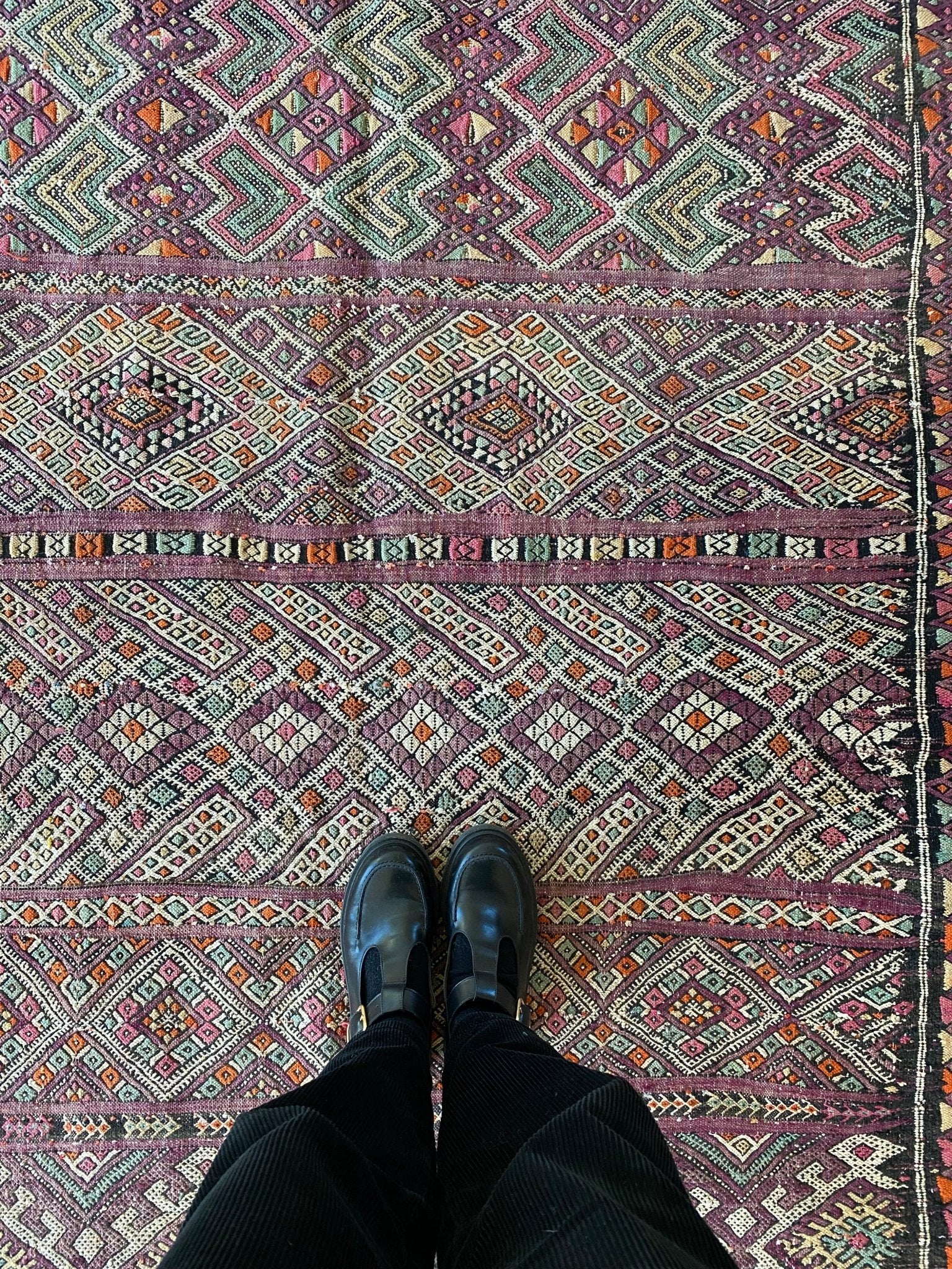 Vintage Berber Kilim Rug (841) 330x160cm - Tree of Colors