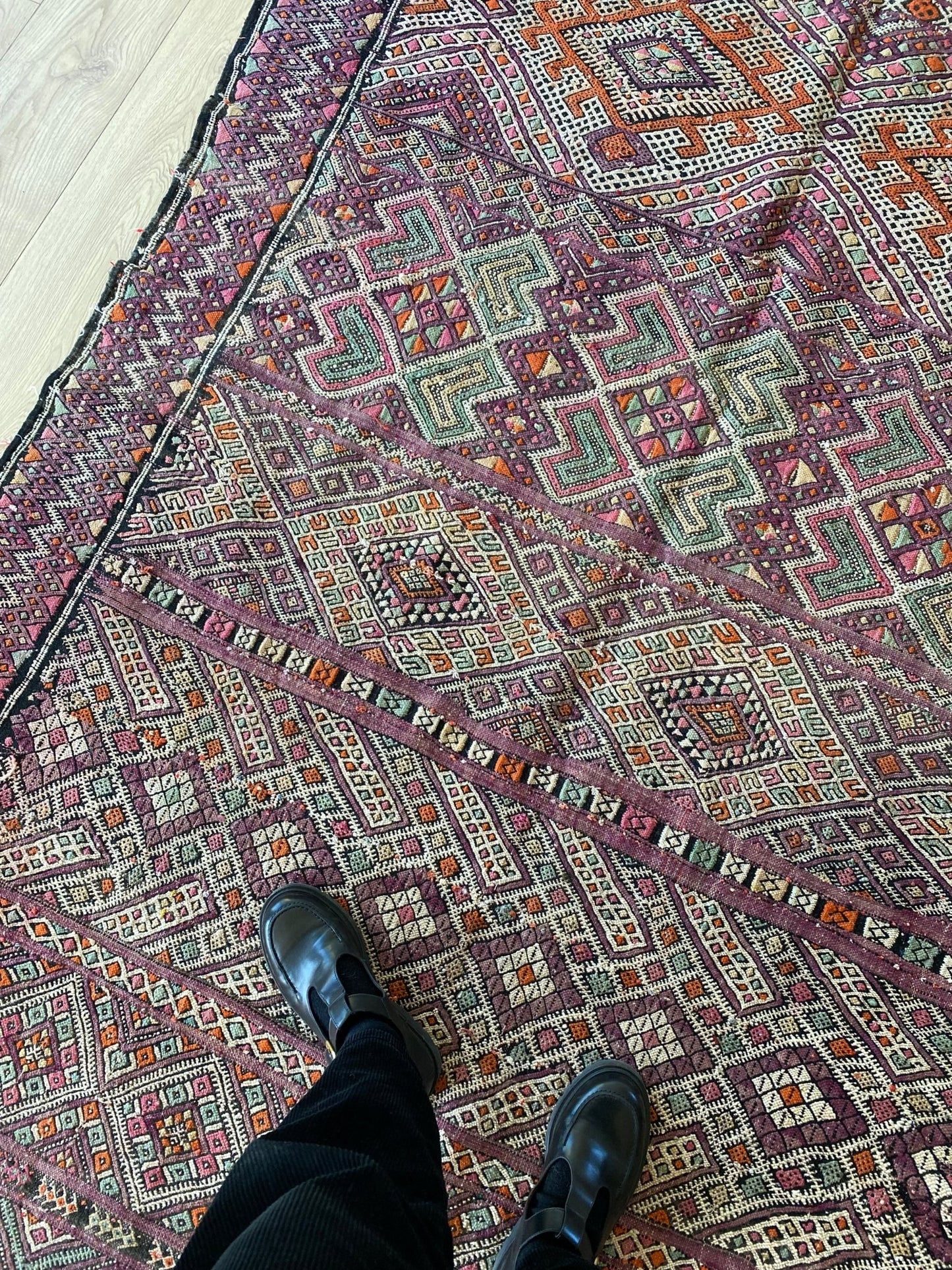 Vintage Berber Kilim Rug (841) 330x160cm - Tree of Colors