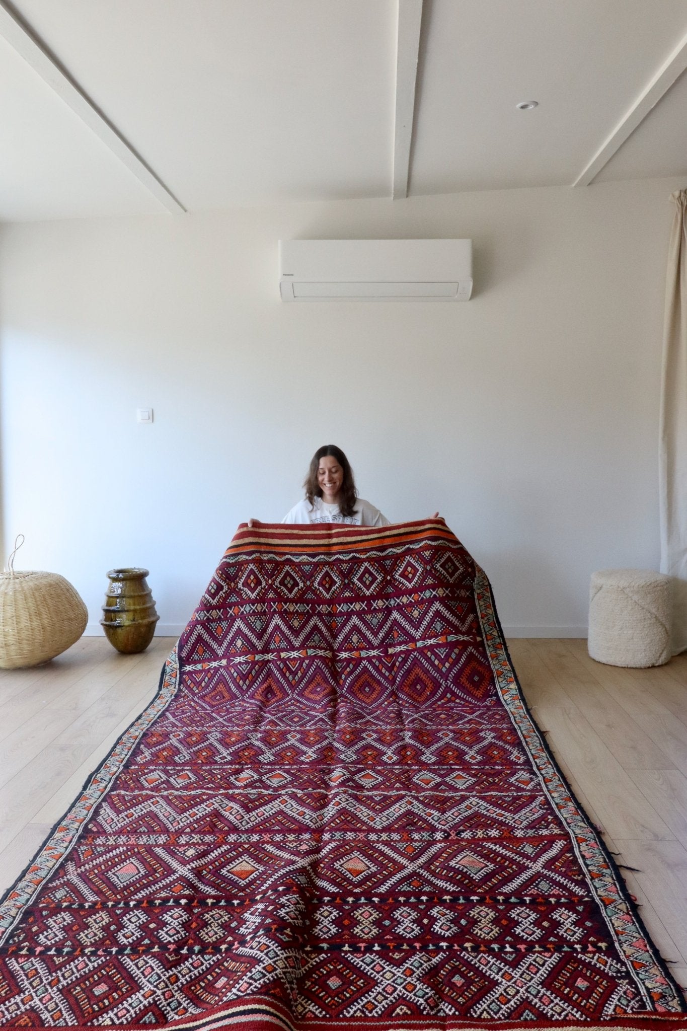 Vintage Berber Kilim Rug (844) 300x165cm - Tree of Colors