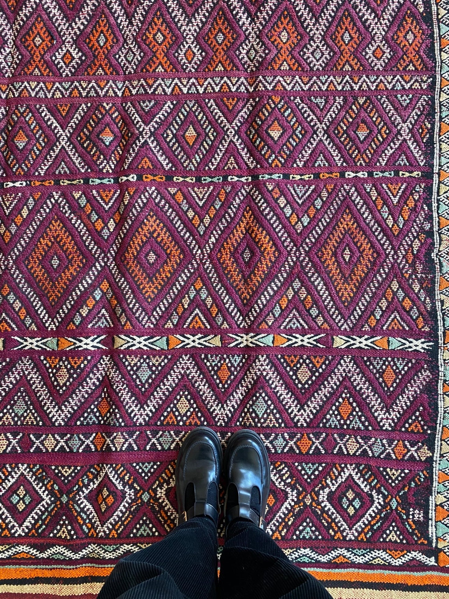Vintage Berber Kilim Rug (844) 300x165cm - Tree of Colors