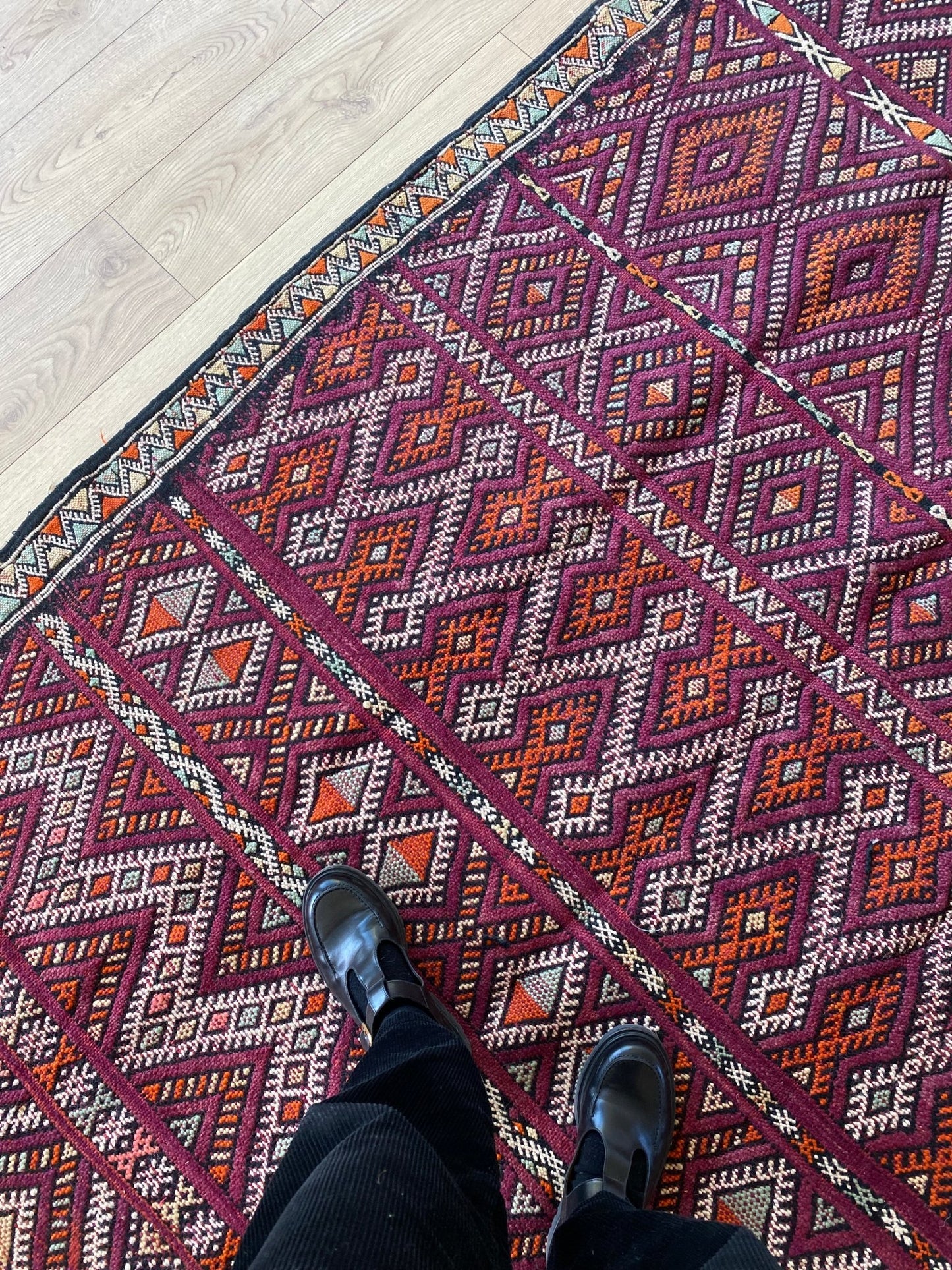 Vintage Berber Kilim Rug (844) 300x165cm - Tree of Colors