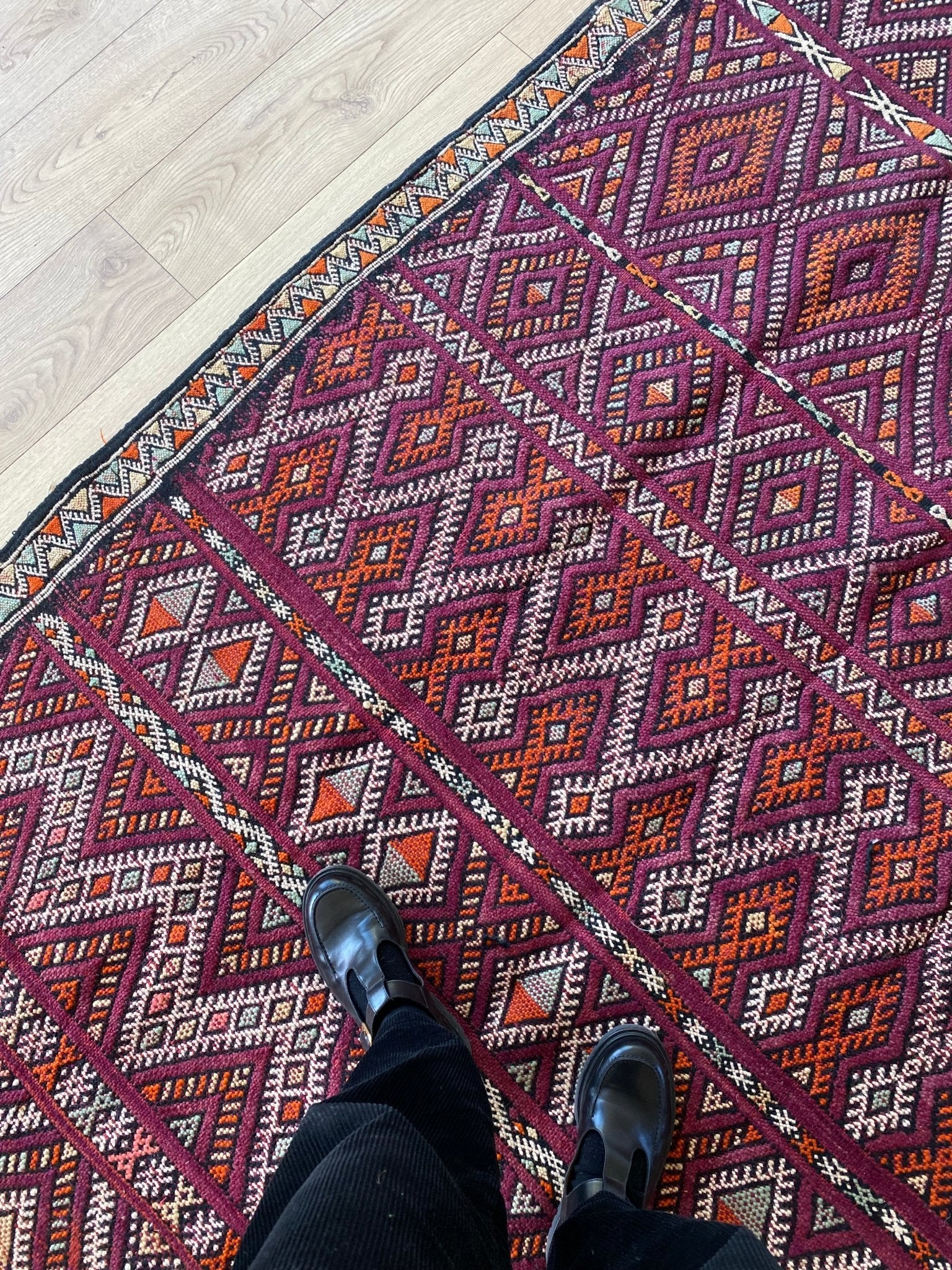 Vintage Berber Kilim Rug (844) 300x165cm - Tree of Colors