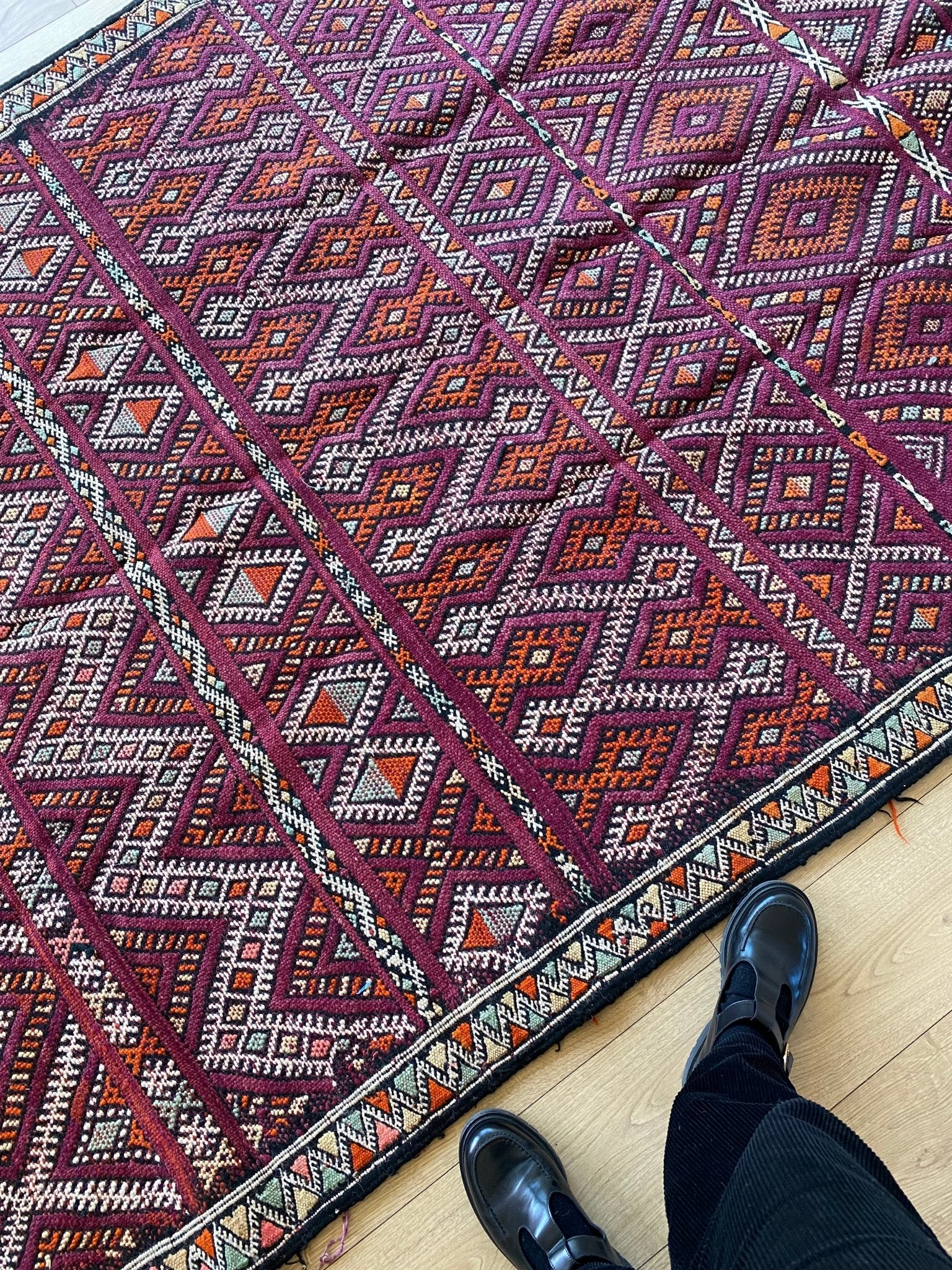 Vintage Berber Kilim Rug (844) 300x165cm - Tree of Colors