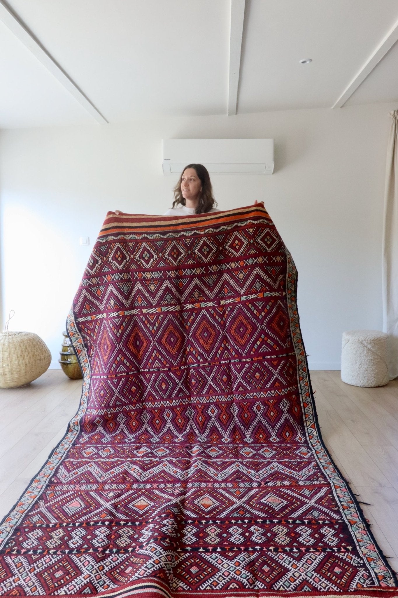 Vintage Berber Kilim Rug (844) 300x165cm - Tree of Colors