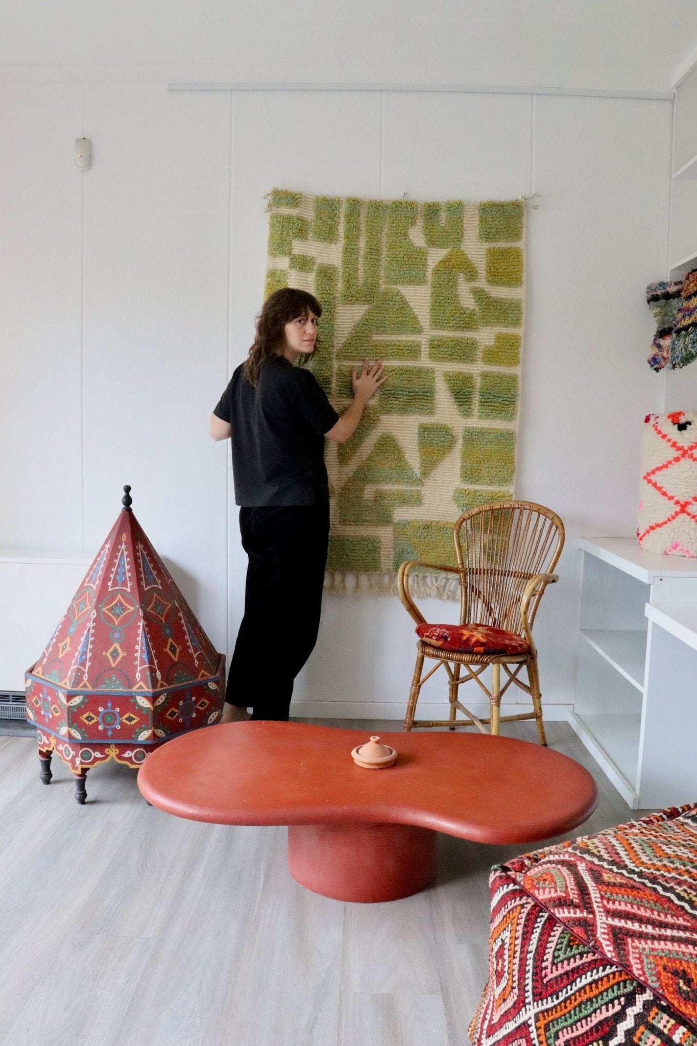 Wall Hanging Moroccan Rug (996) 147x103cm - Apple - Tree of Colors