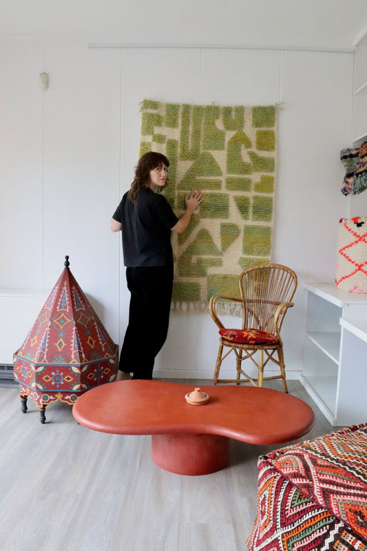 Wall Hanging Moroccan Rug (996) 147x103cm - Apple - Tree of Colors