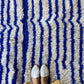 White and Blue Berber Wool Rug made to order (8) - Tree of Colors