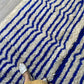 White and Blue Berber Wool Rug made to order (8) - Tree of Colors