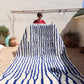 White and Blue Berber Wool Rug made to order (8) - Tree of Colors