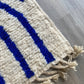 White and Blue Berber Wool Rug made to order (8) - Tree of Colors
