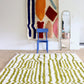 White and Green Berber Wool Rug made to order (9) - Tree of Colors