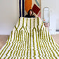 White and Green Berber Wool Rug made to order (9) - Tree of Colors