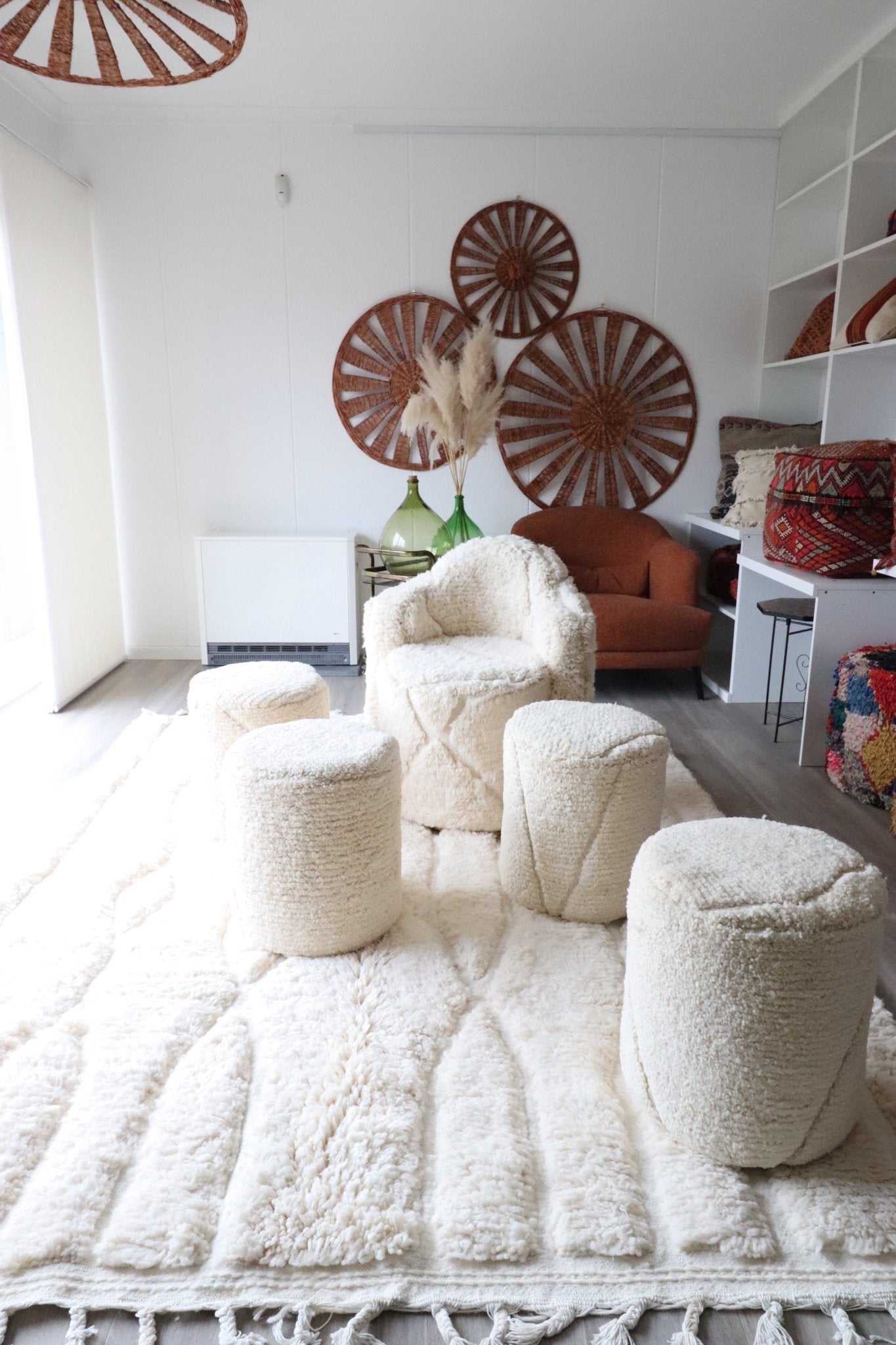 White Berber Chair - Tree of Colors