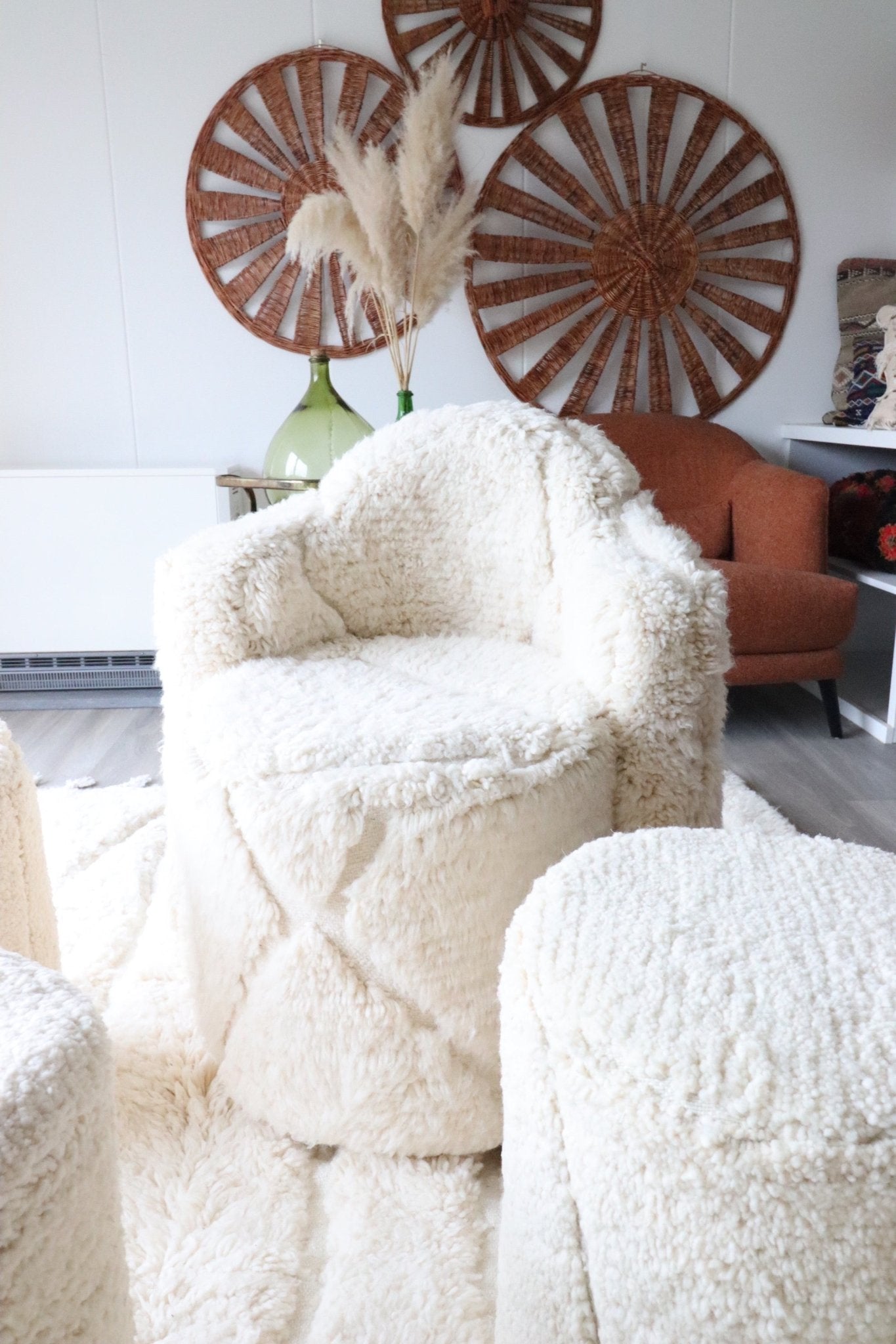 White Berber Chair - Tree of Colors