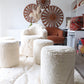 White Berber Pouf (5) - Tree of Colors
