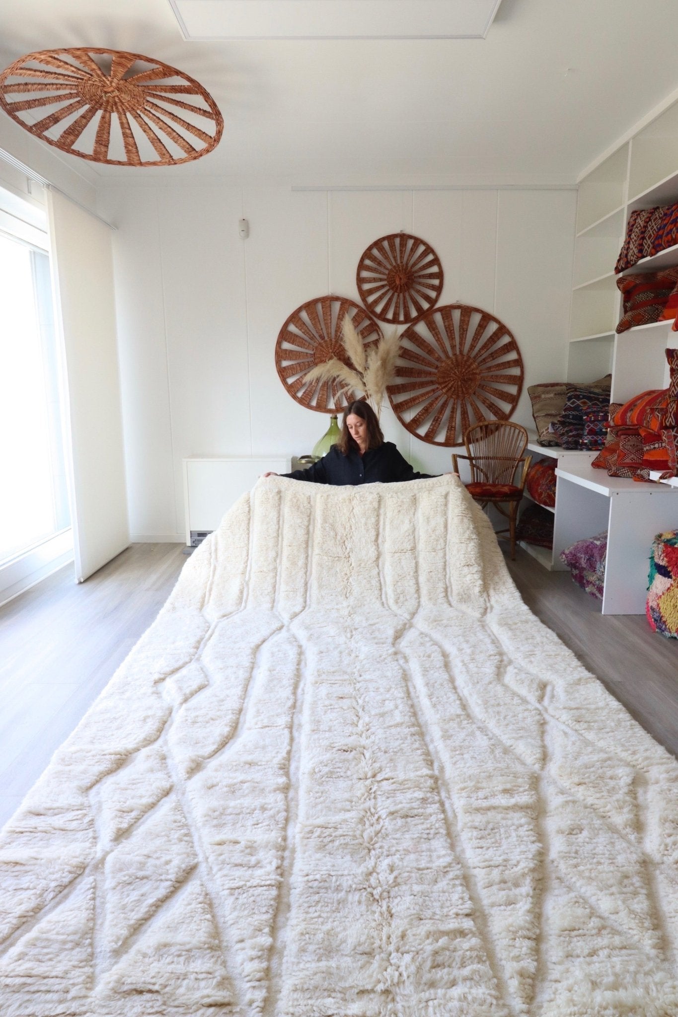 White Berber Rug made to order (2) - Tree of Colors