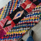 Boucherouite Moroccan Rug (243), Colorful handmade cotton rug 210x112cm