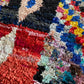 Boucherouite Moroccan Rug (243), Colorful handmade cotton rug 210x112cm
