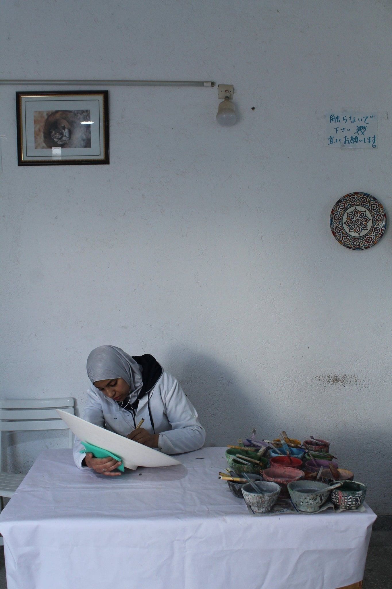 Big Ceramic Bowl, Hand painted ceramic in Fes, Morocco - Tree of Colors