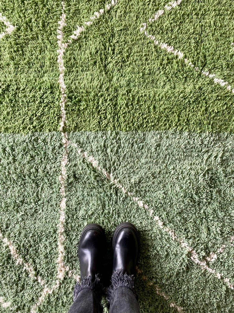 Green Berber Rug made to order (3) - Tree of Colors